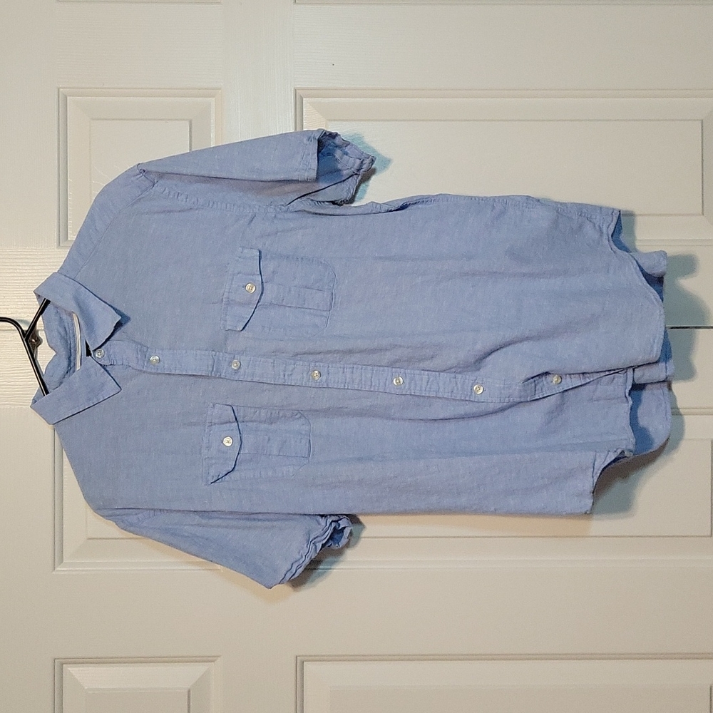 Banana Republic Linen Shirt Blue XL
